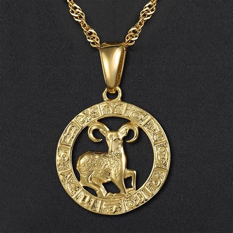 Horoscope amulet necklace